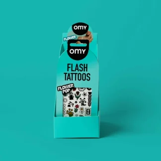 OMY Zmywalne tatuaże 47 sztuk - Kwiaty