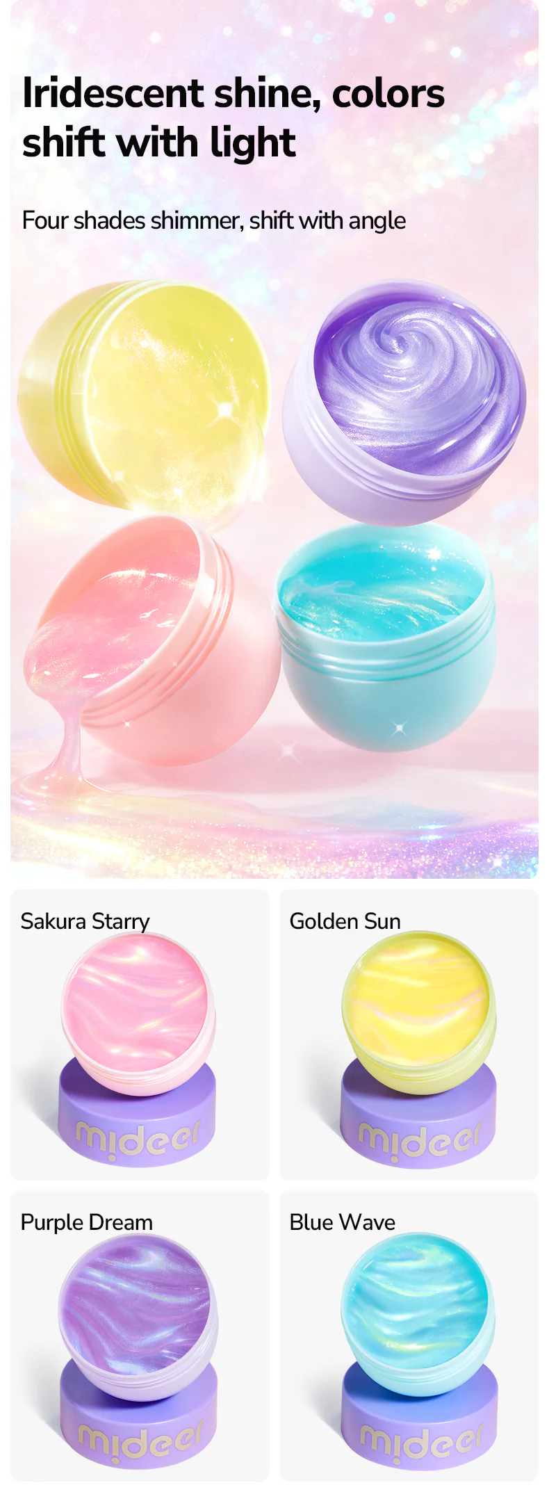 Mideer Putty perłowa masa sensoryczna – Golden sun - obrazek 8