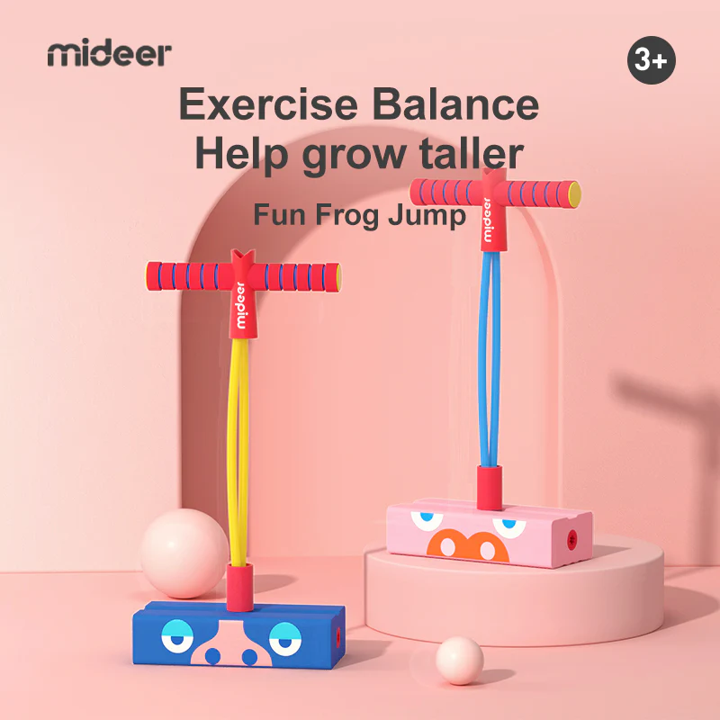Mideer Skoczek POGO z dźwiękiem – różowy - obrazek 4