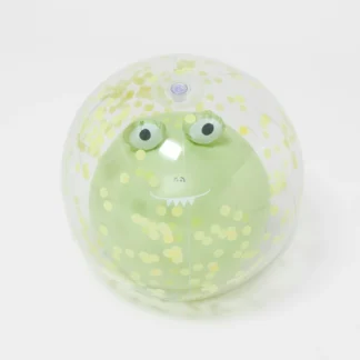 Sunny Life Nadmuchiwana piłka plażowa 3D – Cookie the Croc Light Khaki
