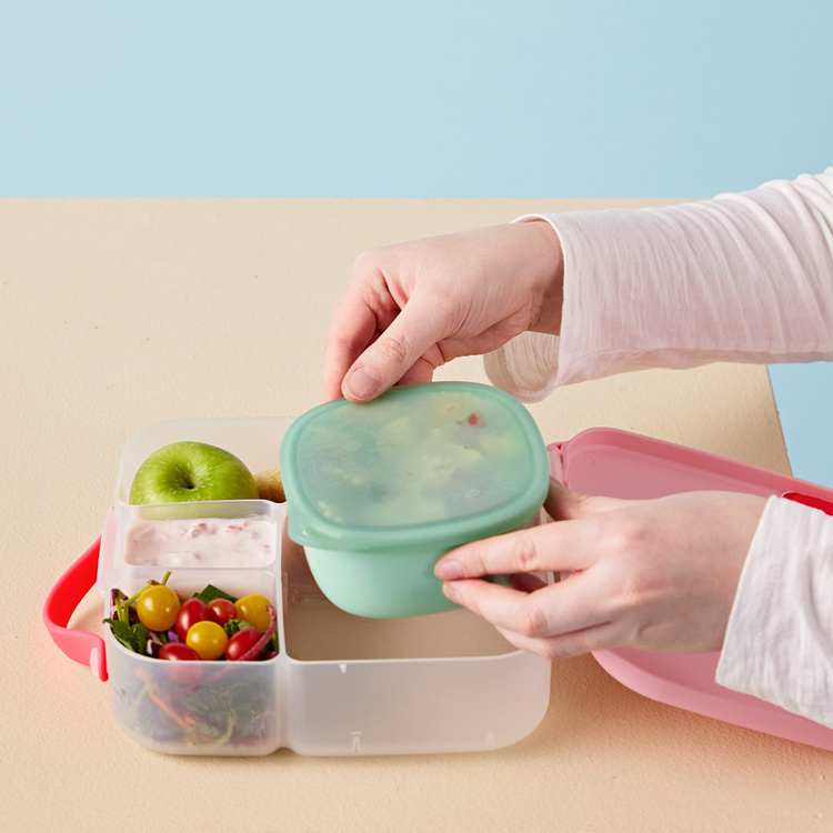 B.box Silikonowy pojemnik z pokrywką do lunchboxa Forest - obrazek 5