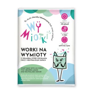 Wymiotki Worki na wymioty z chłonnym wkładem 6 sztuk